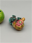 (3) Chinese Famille Rose Fruit/Gourds Altar Offerings