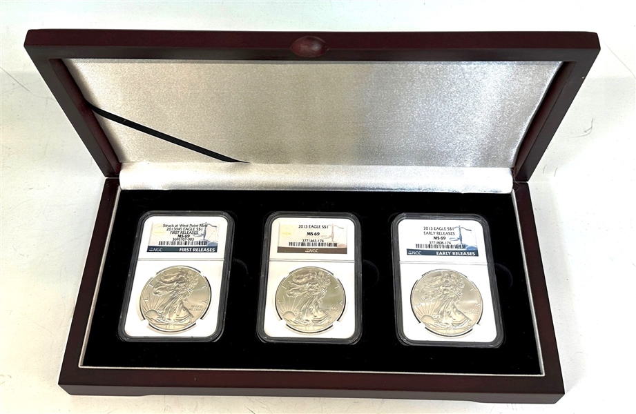 2013 Silver Eagle Set of (3)
