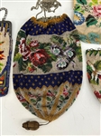 (5) Hand Beaded Ladies Purses