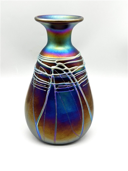 Kralik Iridescent Art Glass Vase 