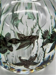 Edward Hald Orrefors Crystal Graal Aquarium Fish Vase
