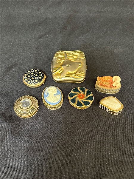 (7) Estee Lauder Solid Perfume Enamel Cases