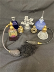 (7) Group of Crystal Perfumes: Lalique Clairefontaine, Guerlain Paris, Others