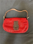 Fendi Baguette Handbag Red
