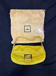 Fendi Baguette Sequia Yellow Hand Bag
