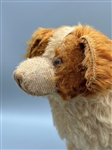 Steiff Mohair Dog On Wheels Pull Toy