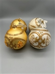 (4) Waterford Christmas Ornaments