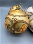(4) Waterford Christmas Ornaments