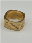 14k Yellow Gold Square Band
