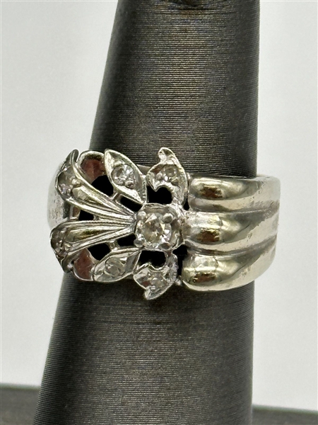 14k White Gold Diamond Ring
