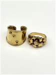 (2) 14k Yellow Gold Rings