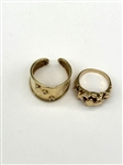(2) 14k Yellow Gold Rings