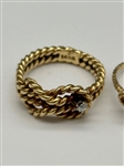 (2) 14k Yellow Gold Rings