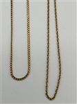 (4) 14k Gold Necklaces