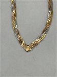 14k Tri Color Gold Necklace
