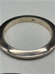 (2) Solid Sterling Silver Bangle Bracelets