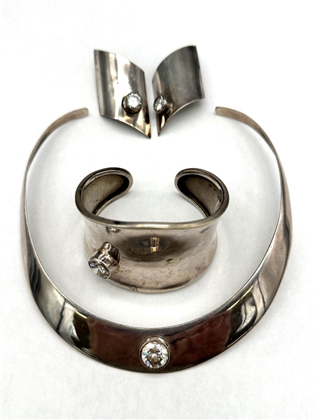 Mexico Sterling Silver Jewelry Suite