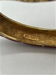 Ciner Dolphin Enamel Bangle Bracelet