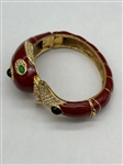 Ciner Dolphin Enamel Bangle Bracelet