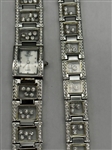 Victoria Wieck CZ Floating Ice Watch and Matching Bracelet