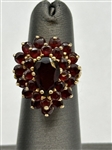 14k Yellow Gold Garnet Ring