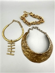 (3) Biche De Bere Paris Chunky Bibb Necklaces