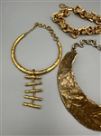 (3) Biche De Bere Paris Chunky Bibb Necklaces