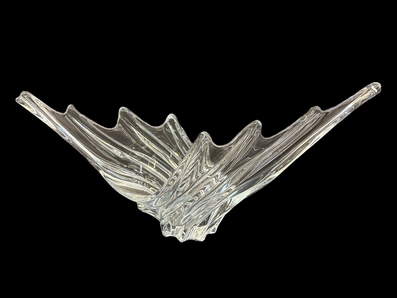 Centerpiece Crystal Art Glass Bowl Signed