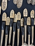 153 Pieces Brass Thailand Siam Flatware Set