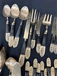 153 Pieces Brass Thailand Siam Flatware Set