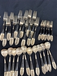 153 Pieces Brass Thailand Siam Flatware Set