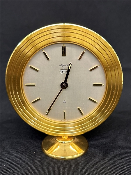 LeCoultre "Recital" 8 Day Desk Alarm Clock