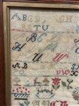 (2) 19th Century Embroidered Samplers by C.A. Merritt