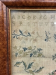(2) 19th Century Embroidered Samplers by C.A. Merritt