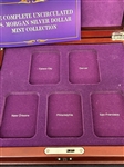 The Complete Uncirculated US Morgan Silver Dollar Mint Collection EMPTY Case