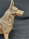 Hubley Cast Iron Door Stop German Shepherd