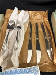 (4) Boxes of International Silver Co. Royal Palm Stainless Flatware