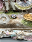 Meissen Figural Porcelain Group Children Party With Dancing Dog