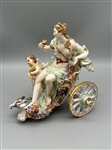 Meissen Porcelain Chariot With Venus and Cupids