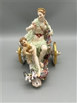 Meissen Porcelain Chariot With Venus and Cupids