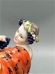 Meissen Figurine Boy With Grapes and Wine
