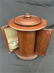 Mechanical Mahogany Opening Doors Cigar Humidor