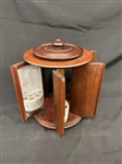Mechanical Mahogany Opening Doors Cigar Humidor