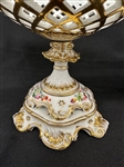 Pair of French Porcelain Reticulated Compotes