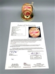 Hall of Famers Joe DiMaggio, Ted Williams, Bob Feller, Luke Appling, Lou Boudreau, Joe Cronin Signed Baseball Full Cert JSA