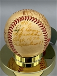 Hall of Fame Signed Baseball Satchel Paige, Casey Stengel, Lefty Gomez, Earl Averill, Harry Hooper Full JSA Certificate