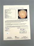 Hall of Fame Signed Baseball Satchel Paige, Casey Stengel, Lefty Gomez, Earl Averill, Harry Hooper Full JSA Certificate