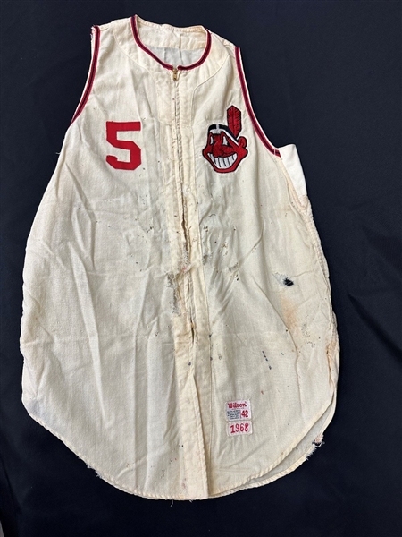 Al Dark Manager Cleveland Indians 1968 Jersey #5