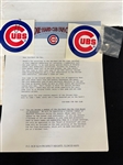 Chicago Cubs Die Hard Fan Club Ephemera