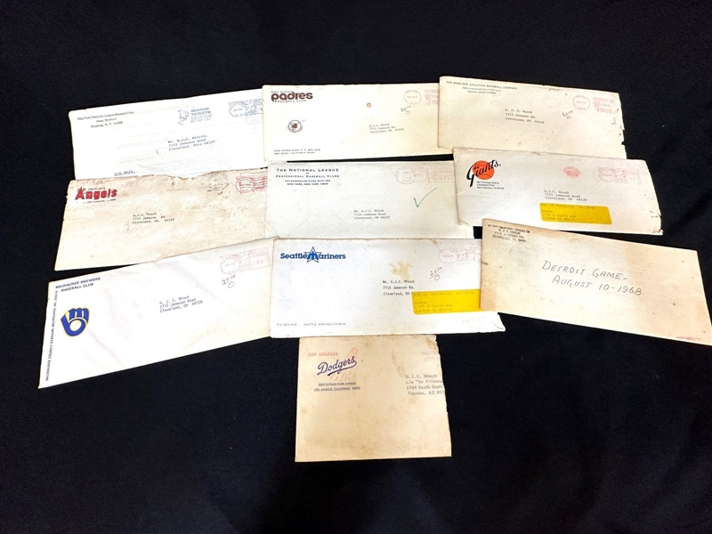 MLB Fan Letters With Envelopes